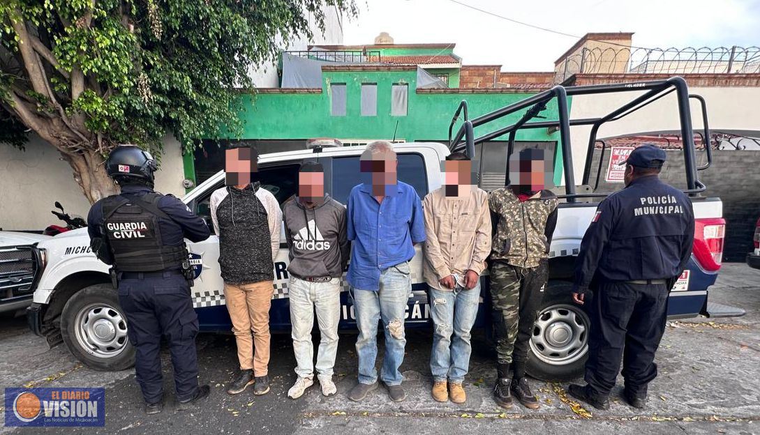 Cinco detenidos en posesión de armas de fuego en Morelos: SSP