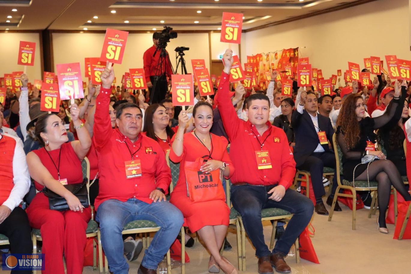 El PT Michoacán se fortalece rumbo al Congreso Nacional: unidad, compromiso y democracia