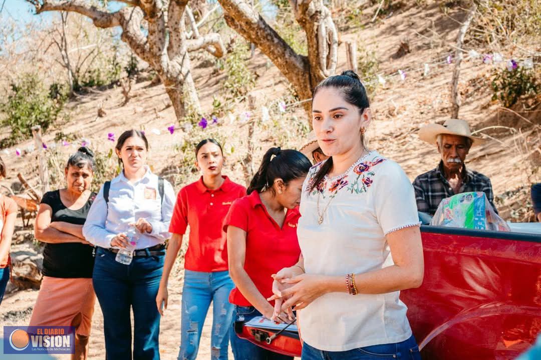 La diputada Diana Espinoza, gestiona mayores apoyos para Susupuato