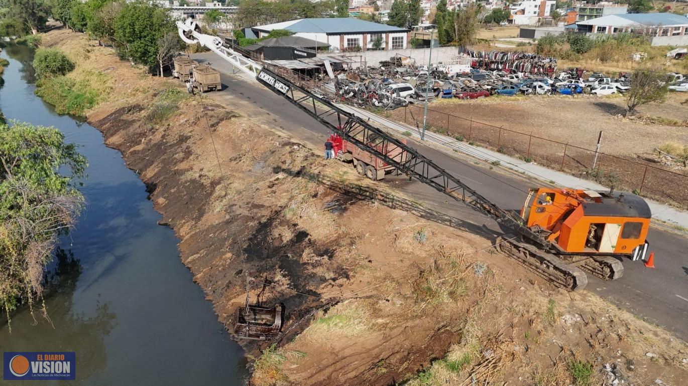 Avanza el Programa de Prevención de Inundaciones 2025 en Morelia