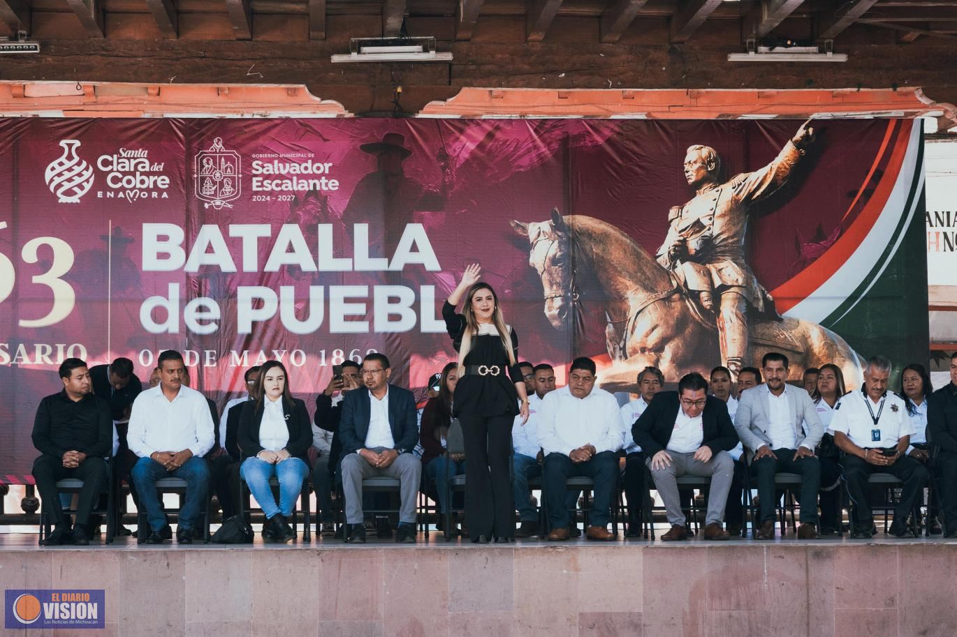 Conmemoran en Santa Clara del Cobre el 163 Aniversario de la Batalla de Puebla
