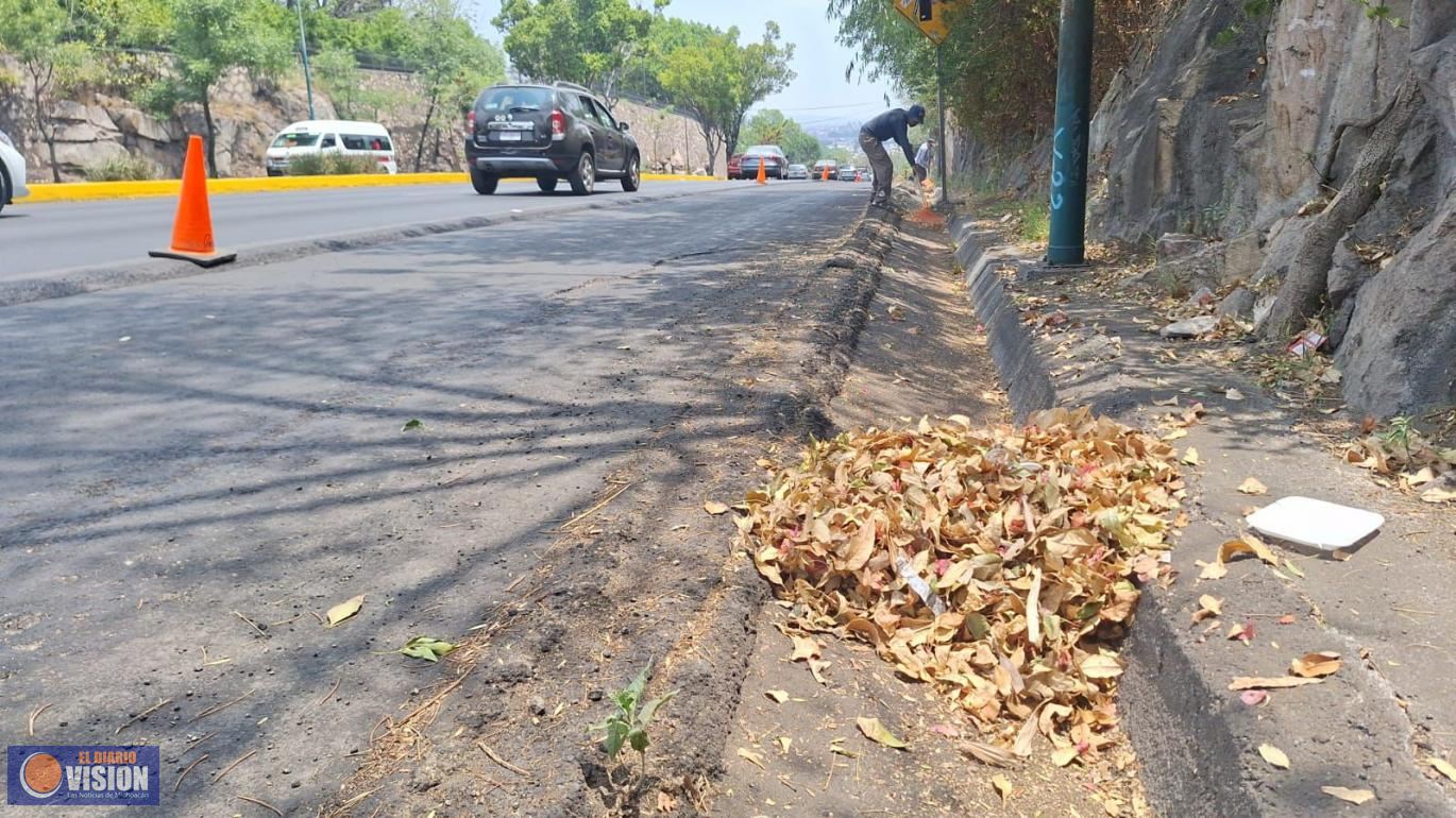 Gobierno de Morelia continúa mantenimiento y limpieza del municipio