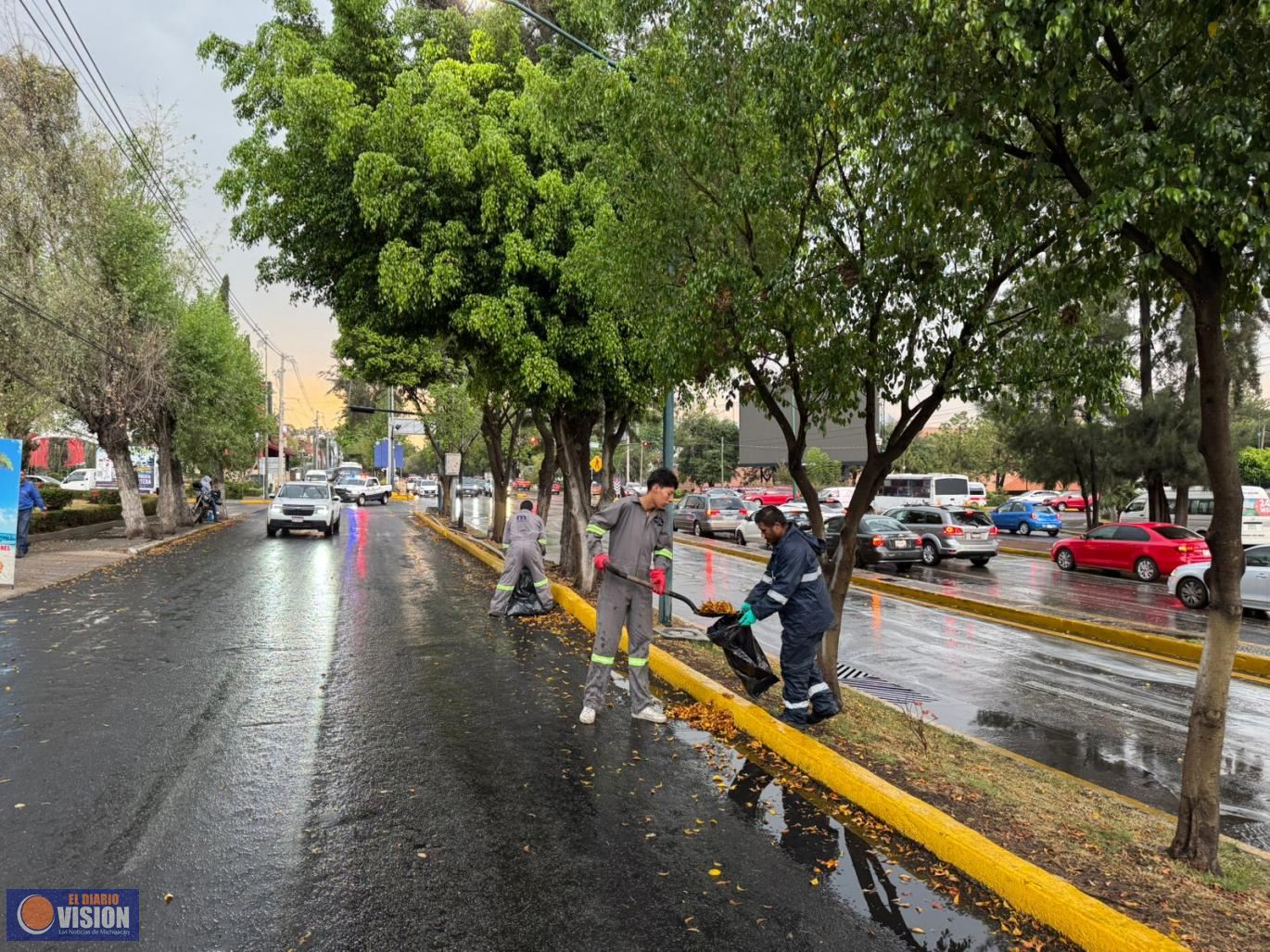 Despliega Gobierno de Morelia brigadas para atender tormenta de este miércoles