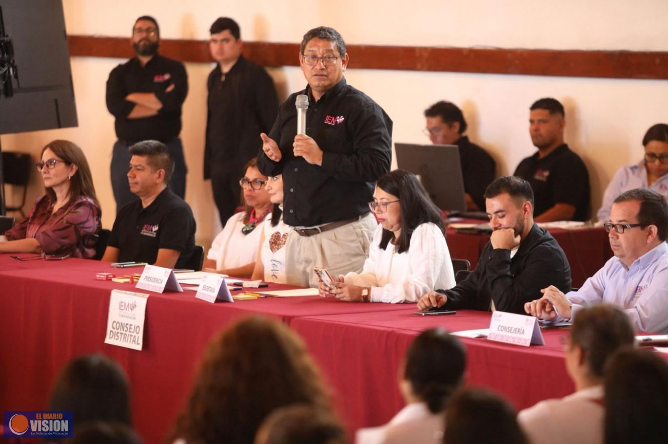 Comités Distritales Judiciales del IEM, se capacitan rumbo a la jornada electoral