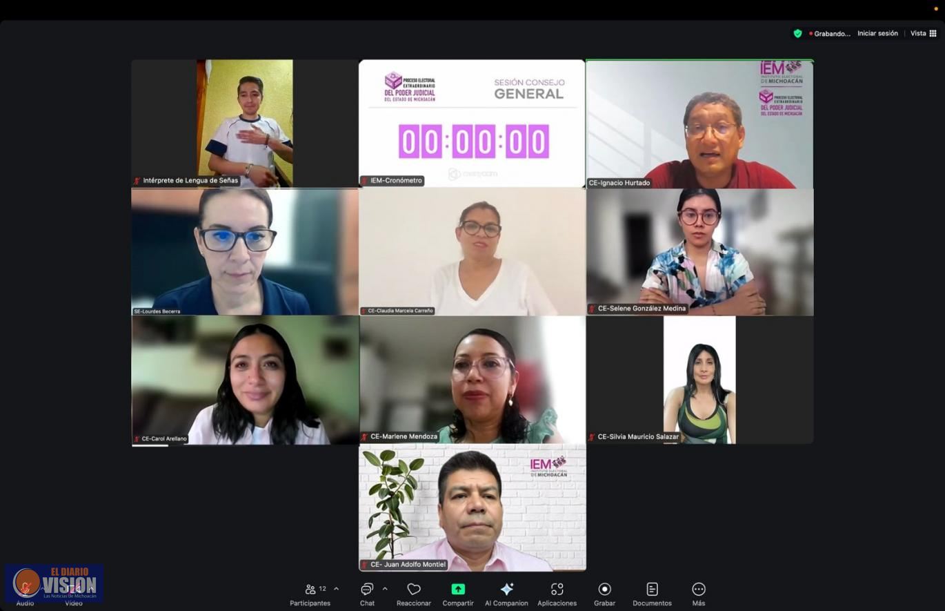IEM aprueba procedimiento “8 de 8 contra la violencia” para verificar elegibilidad de candidaturas