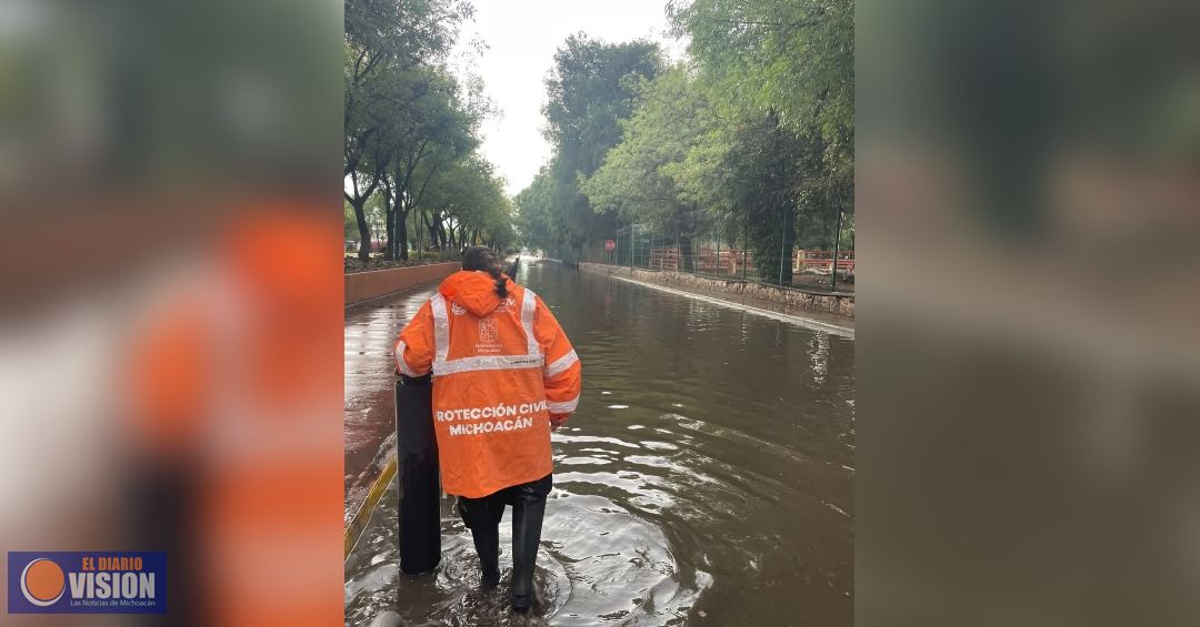 Lluvia en Morelia, sin afectaciones mayores
