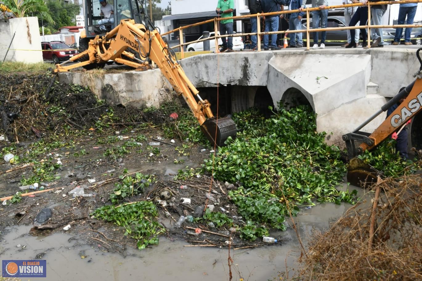 Gobierno de Morelia interviene 30 km de drenes y ríos con limpieza preventiva