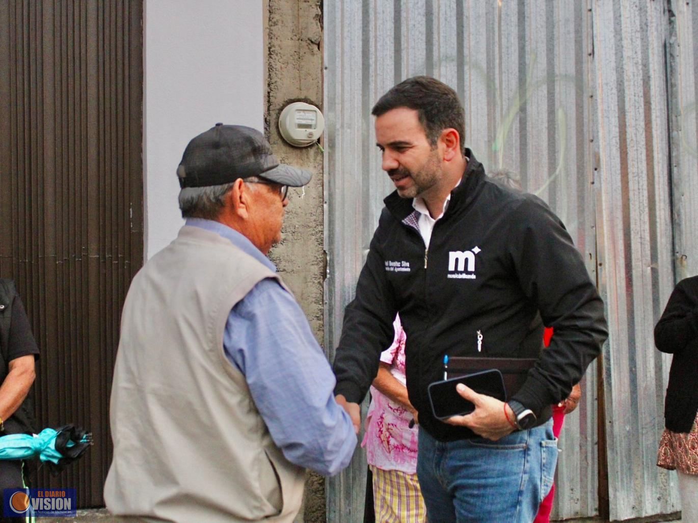 Diálogo con las y los morelianos, permite avanzar con certeza en el municipio: Yankel Benítez