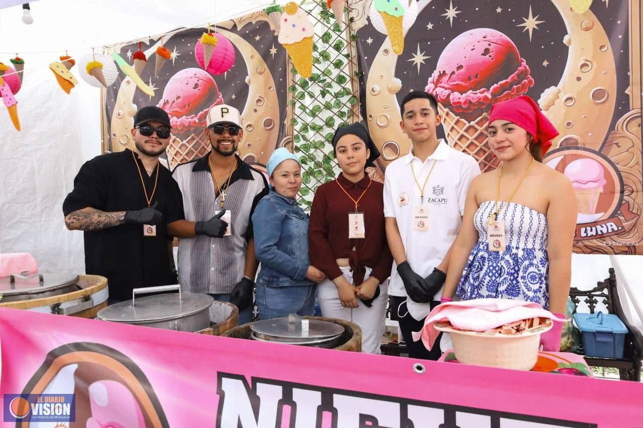 Último día del Festival de la Nieve de Pasta en Zacapu, te esperan más de 60 sabores: Sectur