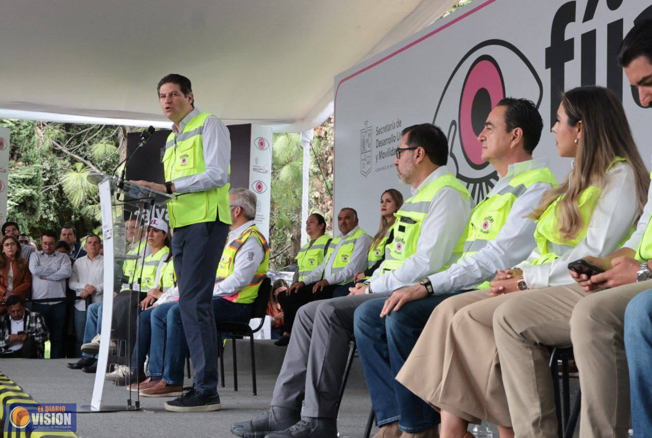 Refrenda Alfonso Martínez coordinación a favor de la seguridad vial en Morelia