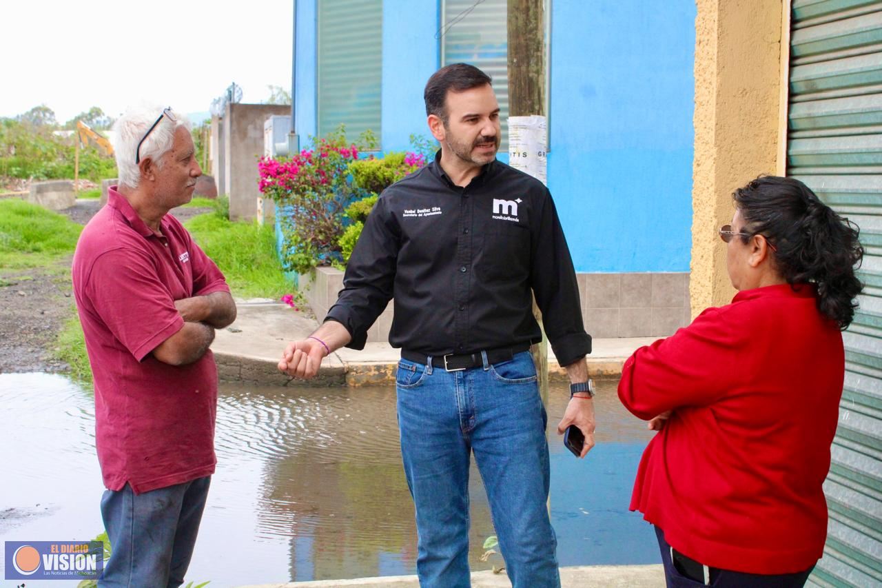 Yankel Benítez encabeza supervisión de niveles de ríos y drenes