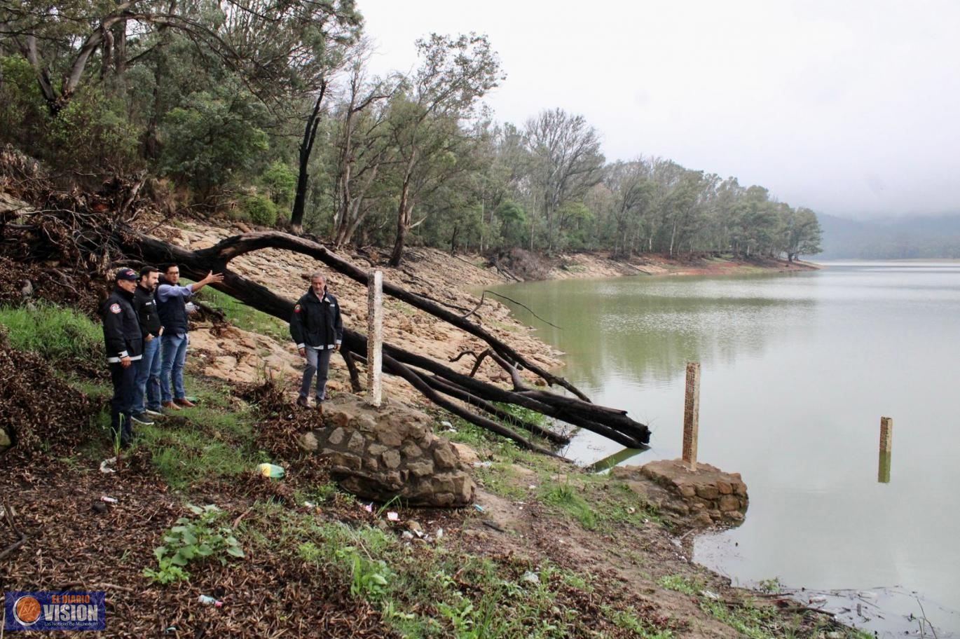 Realiza Yankel Benítez recorrido de supervisión en Presa de Cointzio