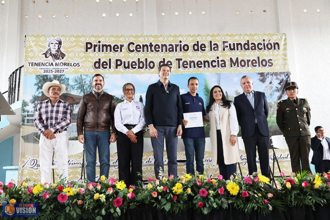 Celebra Alfonso Martínez primer centenario de la Tenencia Morelos