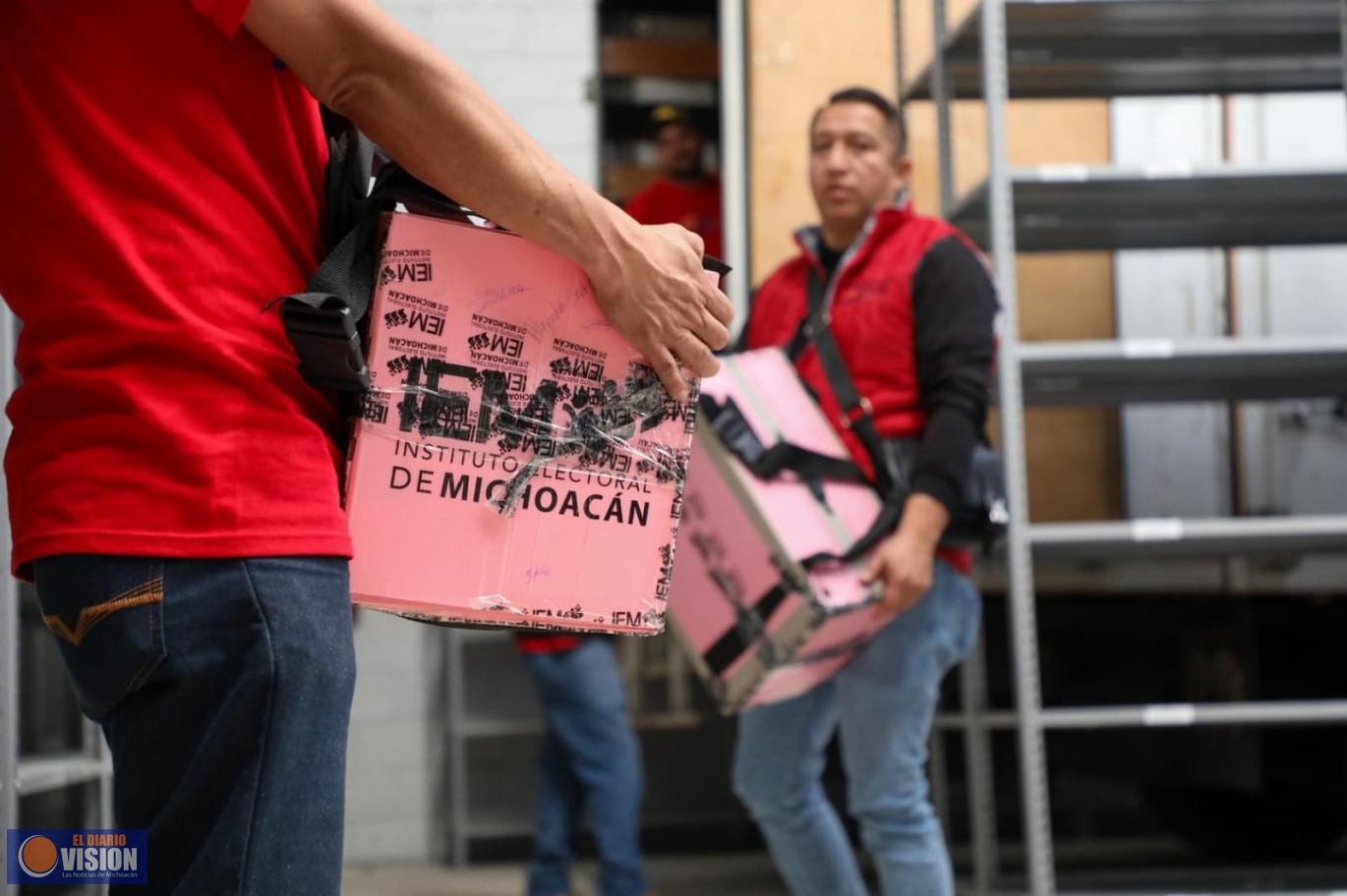 Arriban 6,447 Paquetes Electorales a la bodega central del IEM