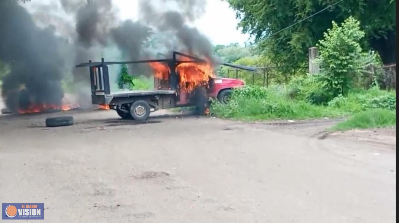 Detención de “El Capi” genera narcobloqueos y quema de Vehículos