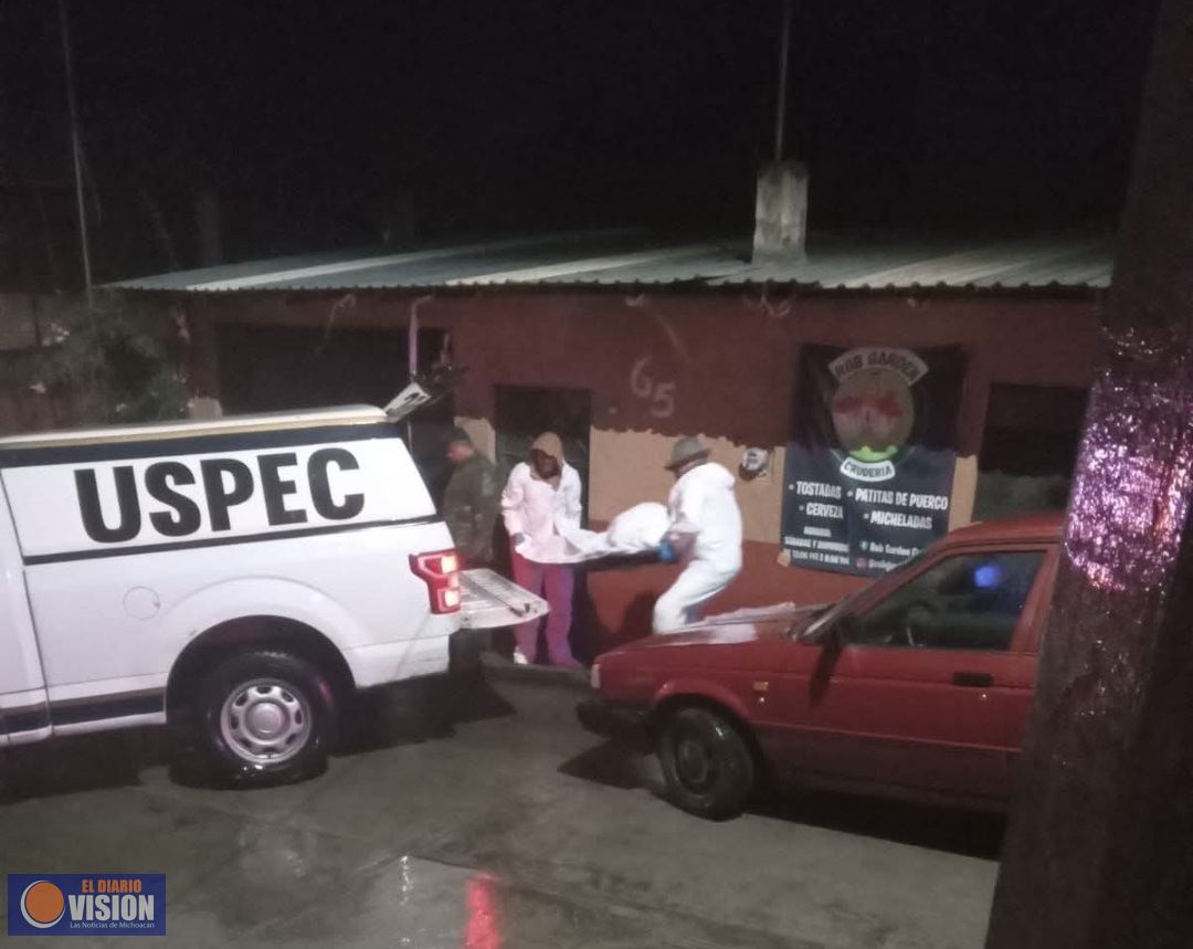 Localizan  el cadáver de un hombre con impactos de bala en pleno centro de Pátzcuaro.