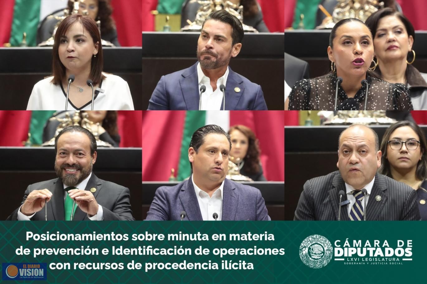 Presentan diputadas y diputados posturas sobre operaciones con recursos de procedencia ilícita