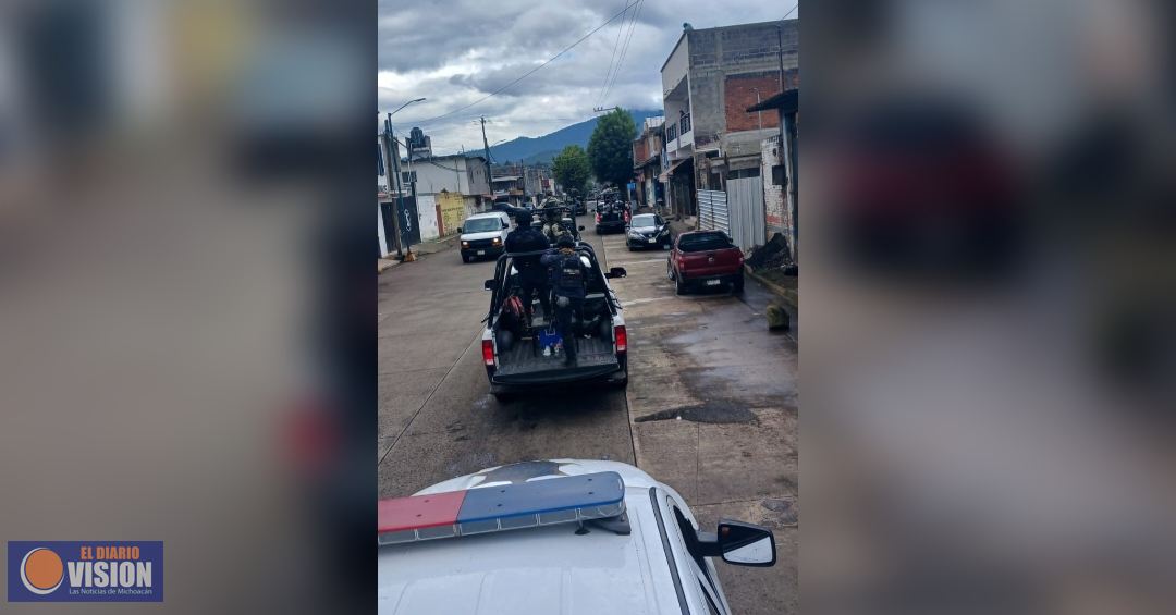 Reforzado operativo interinstitucional en Cherán y Nahuatzen: SSP