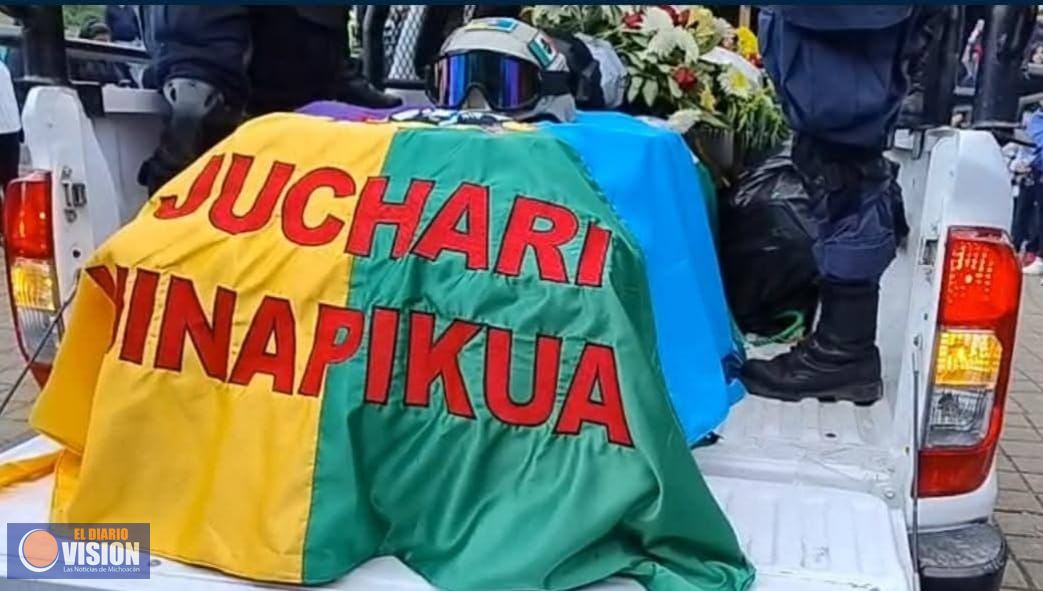 Rinden homenaje póstumo a Francisco, Guardia Comunitario de Cheran