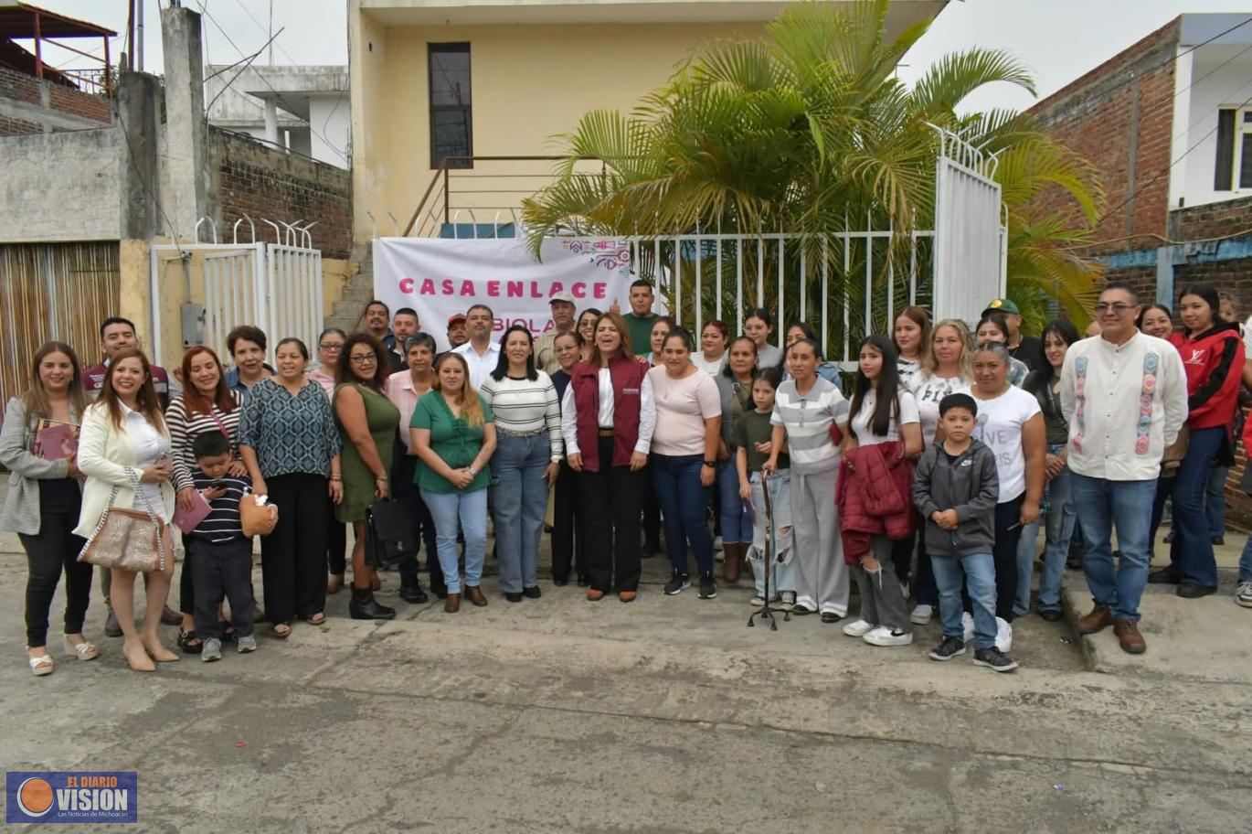 Fabiola Alanís inaugura Casa Enlace en Peribán: “Tenemos la obligación de rendir cuentas al pueblo”
