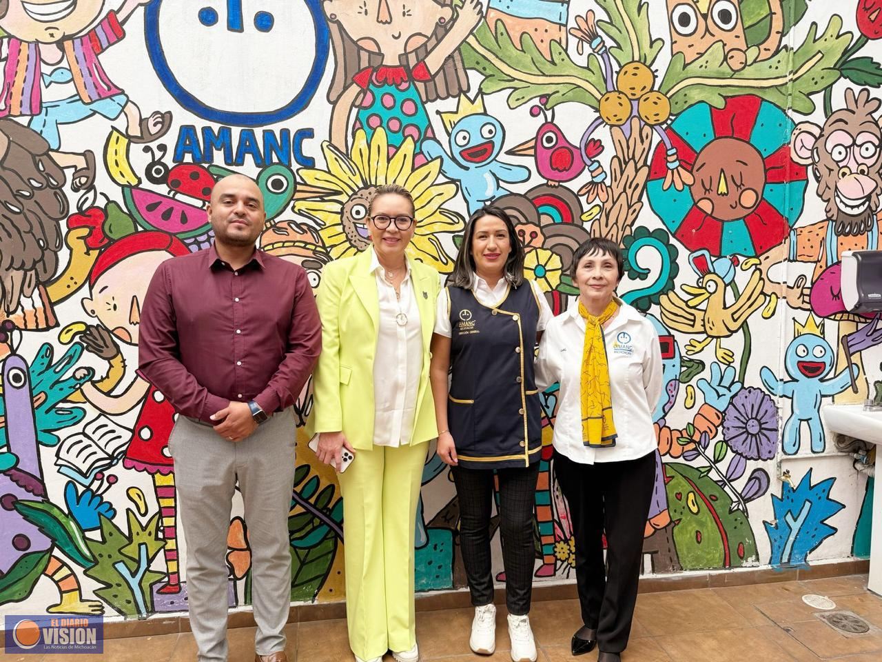 UMSNH continúa sumando esfuerzos con AMANC en favor de las y los niños con cáncer