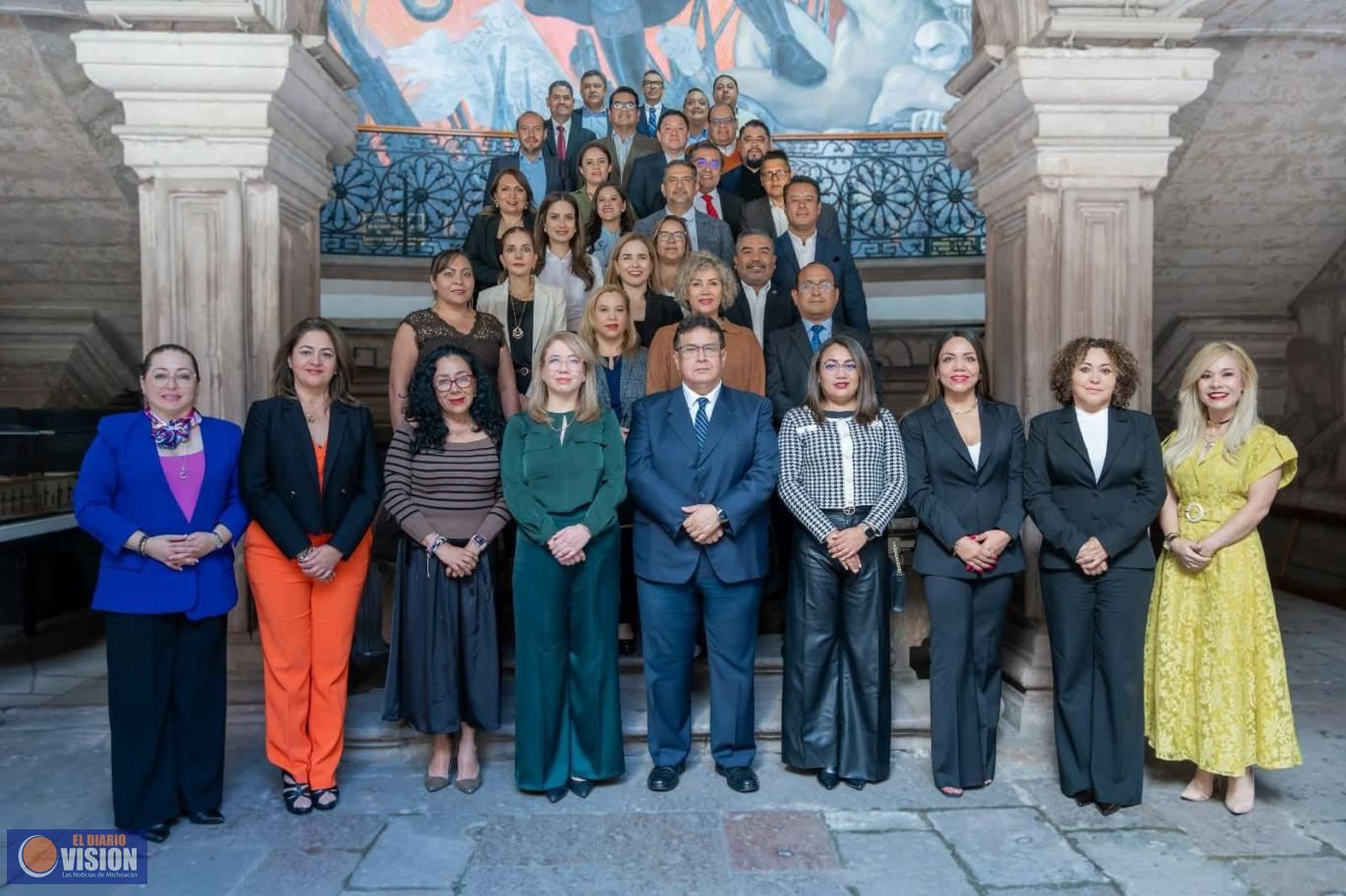 El presidente del Poder Judicial de Michoacán se reúne con magistradas y magistrados electos 