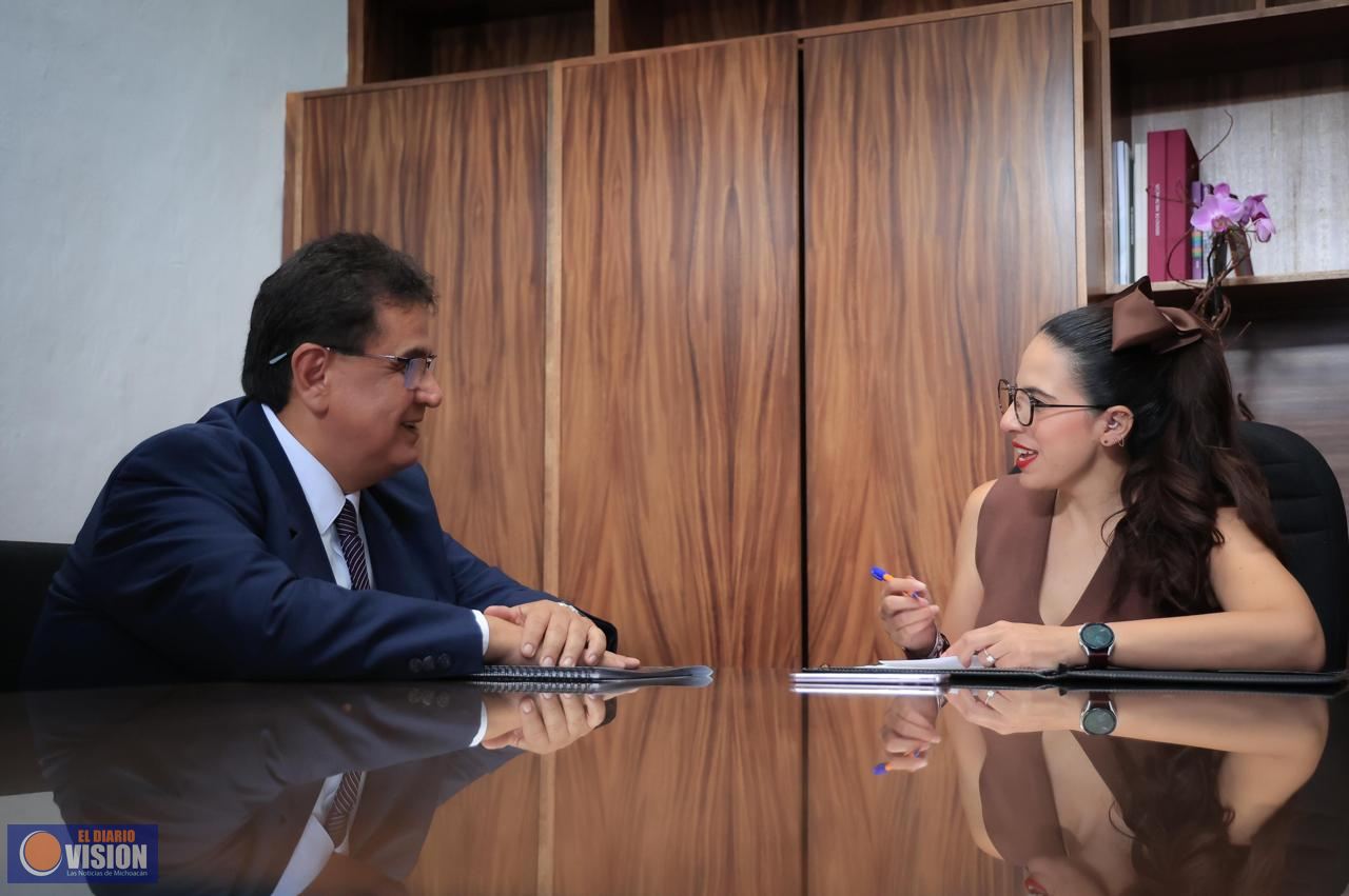 Presidente del Poder Judicial, Gerardo Contreras se reúne con la diputada Giulianna Bugarini