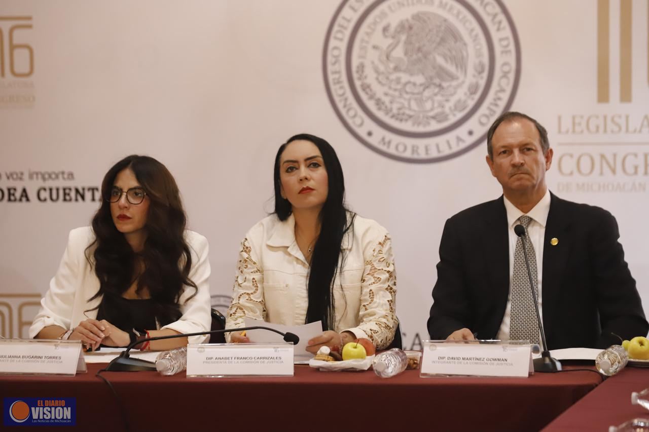 Comparecen ante Comisión de Justicia  aspirantes a ocupar la titularidad de la Fiscalía de Michoacán