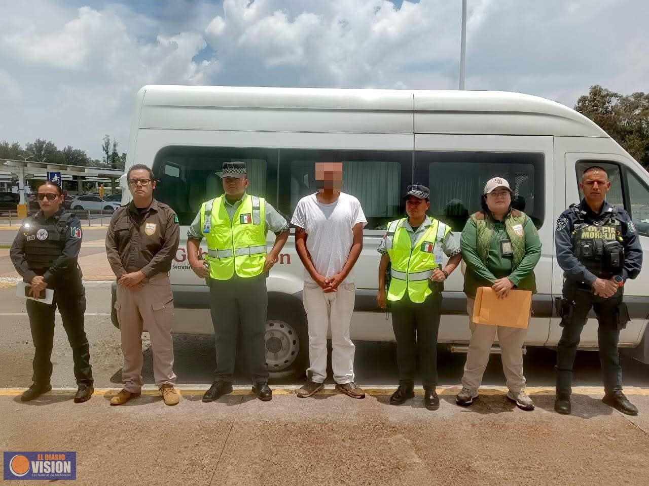 Detienen en Morelia a Ciudadano Estadounidense con Orden de Localización del U.S. Marshals Service