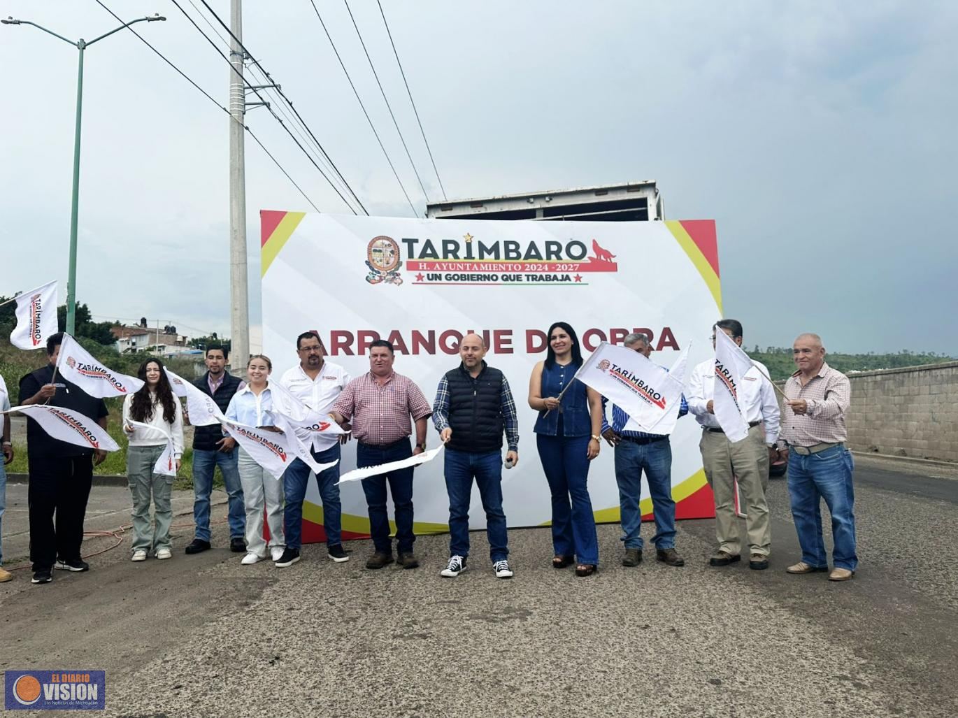 Gobierno de Tarímbaro arranca  rehabilitación vial en Colinas de La Palma