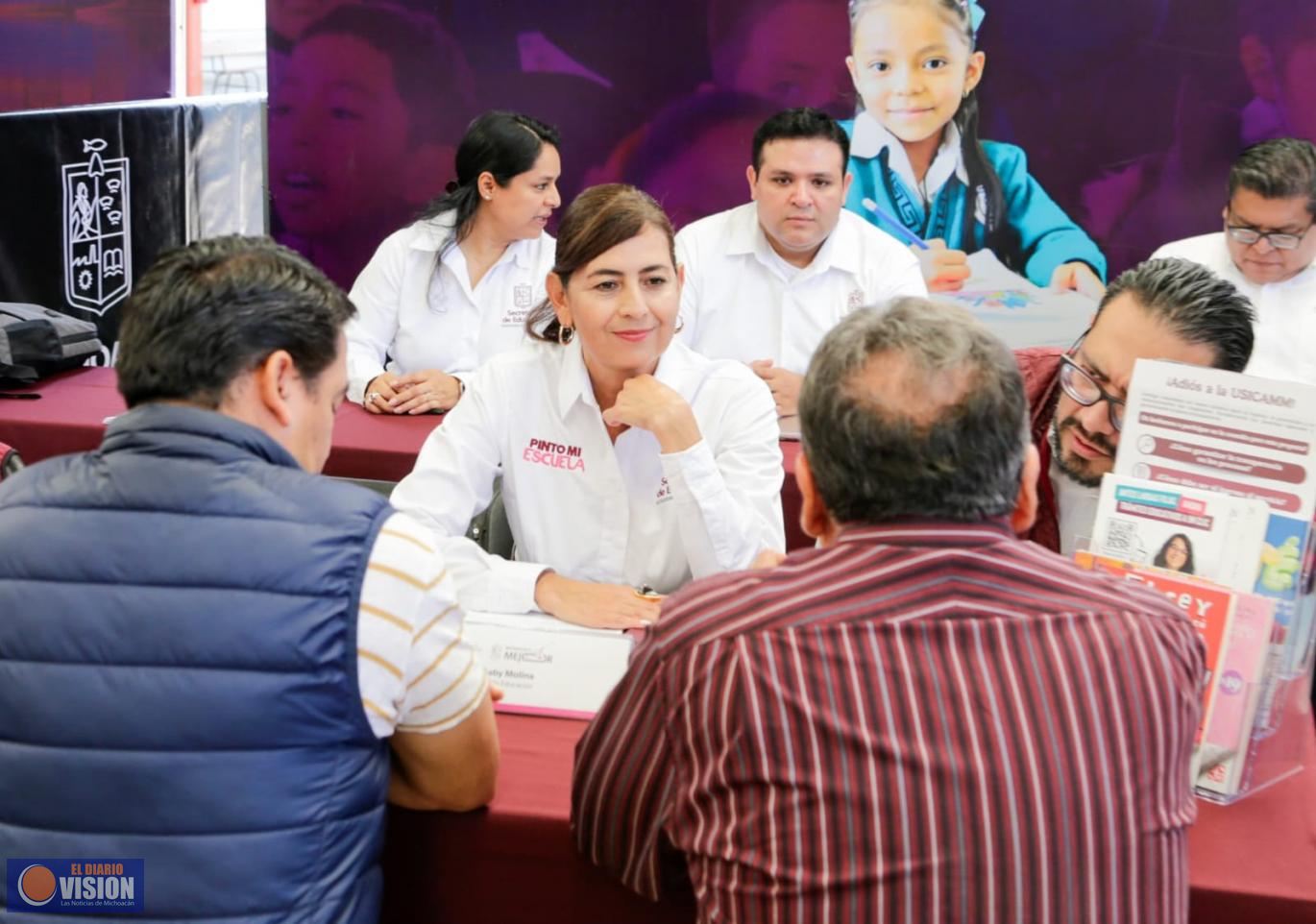 Lagunillas y Tzintzuntzan forman parte de la transformación educativa: Gabriela Molina