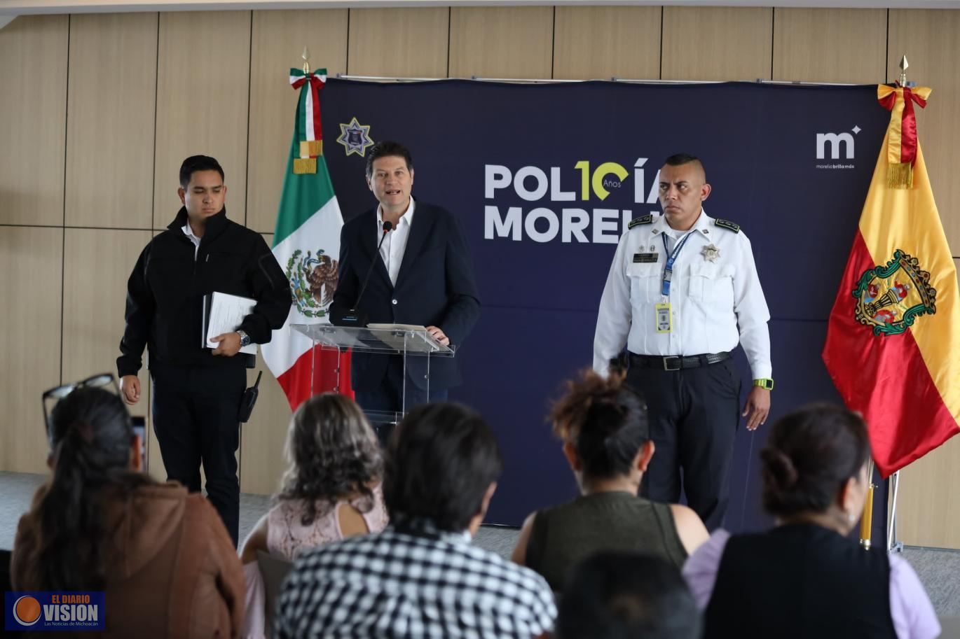 Anuncia Alfonso Martínez más policías, cámaras y C4 para Morelia