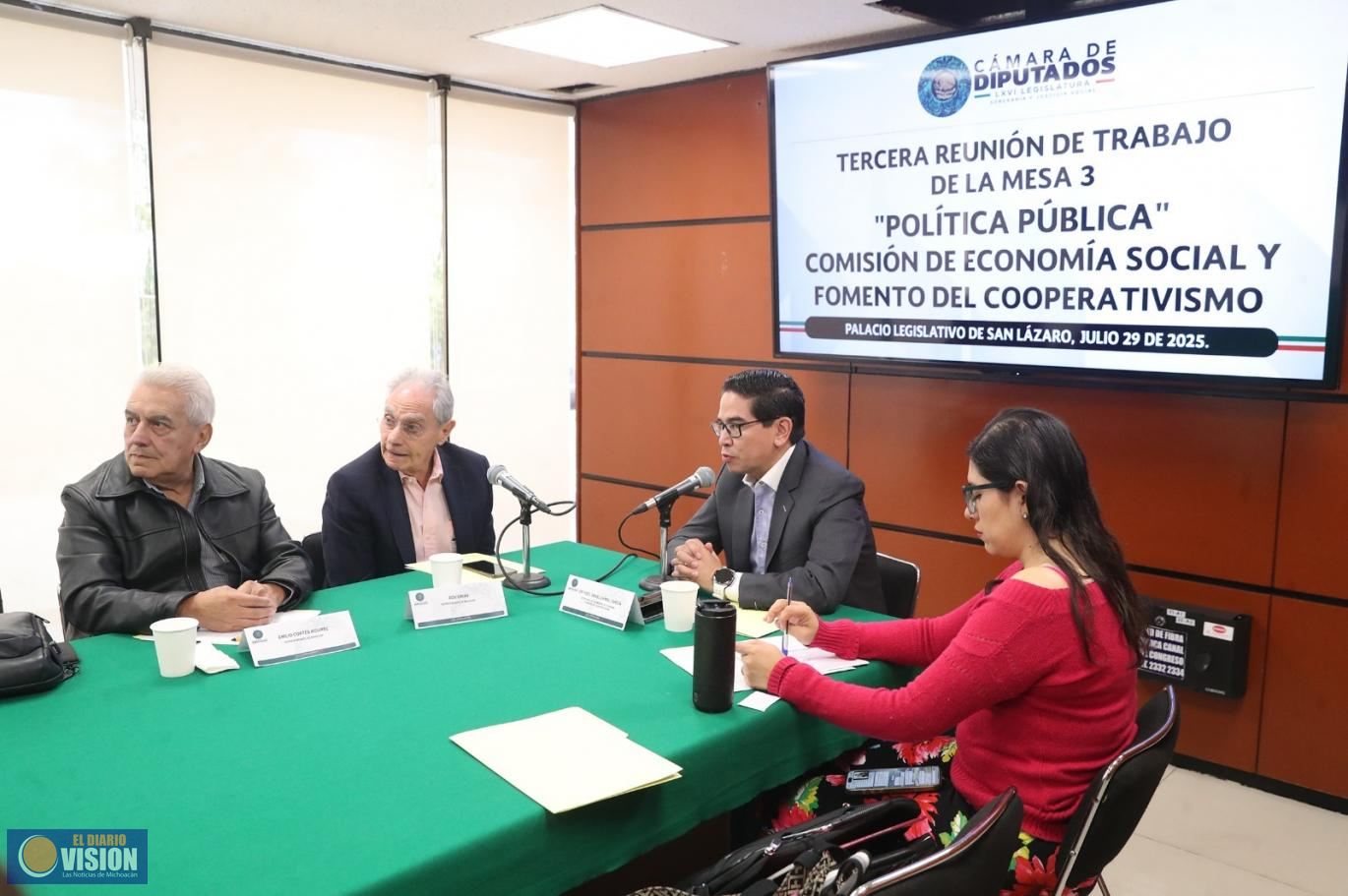 La Comisión de Economía Social y Fomento del Cooperativismo se reunió con la Confecoop y Mexicoop