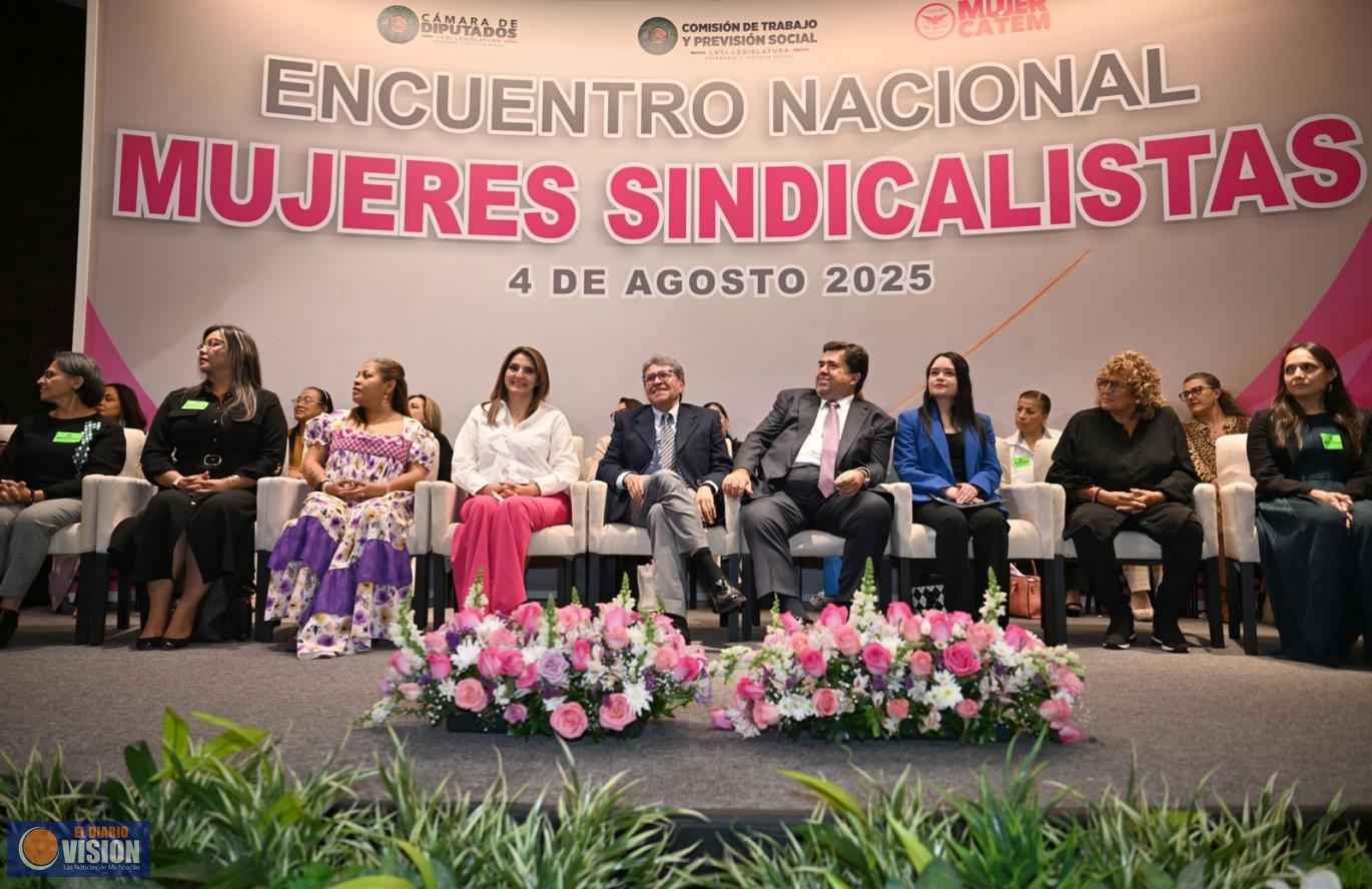 El diputado Ricardo Monreal inauguró el Encuentro Nacional Mujeres Sindicalistas
