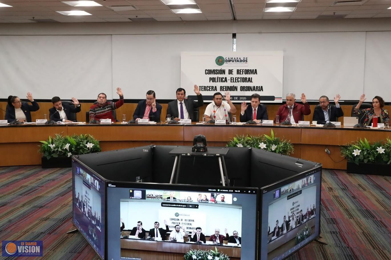 Comisión de Reforma Política en sesión permanente en reformas sobre voto de mexicanos en el exterior