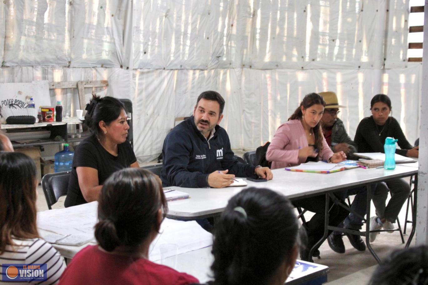 Yankel Benítez da seguimiento a obra de drenaje en la colonia Rubén Jaramillo