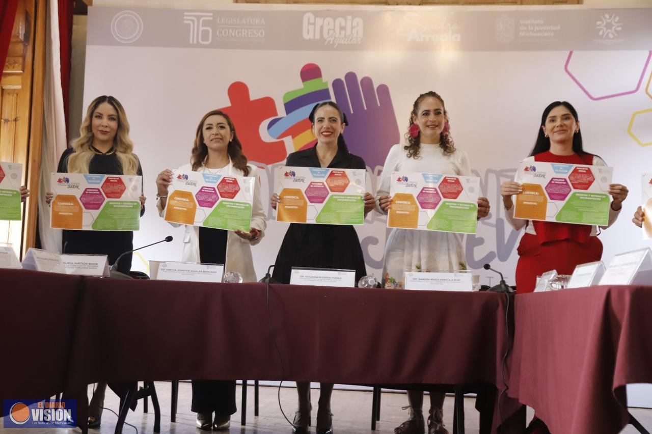 Presentan convocatoria oficial para participar en el Parlamento Juvenil Incluyente 2025