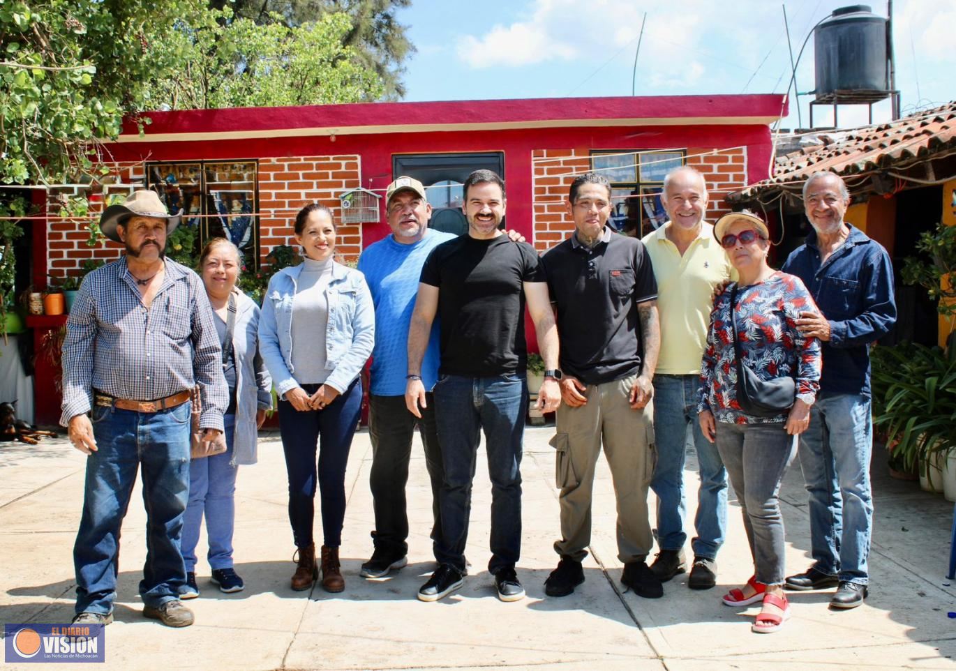 Yankel Benítez refrenda cercanía del Ayuntamiento con las comunidades de Morelia