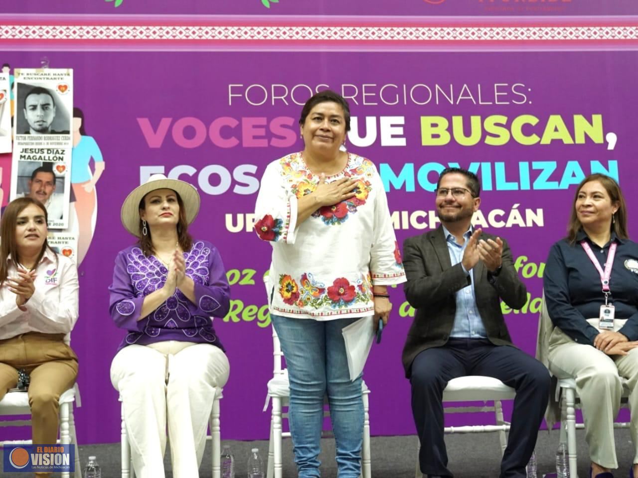 Con foros regionales Belinda Iturbide busca conformar Ley de Búsqueda de Personas Desaparecidas
