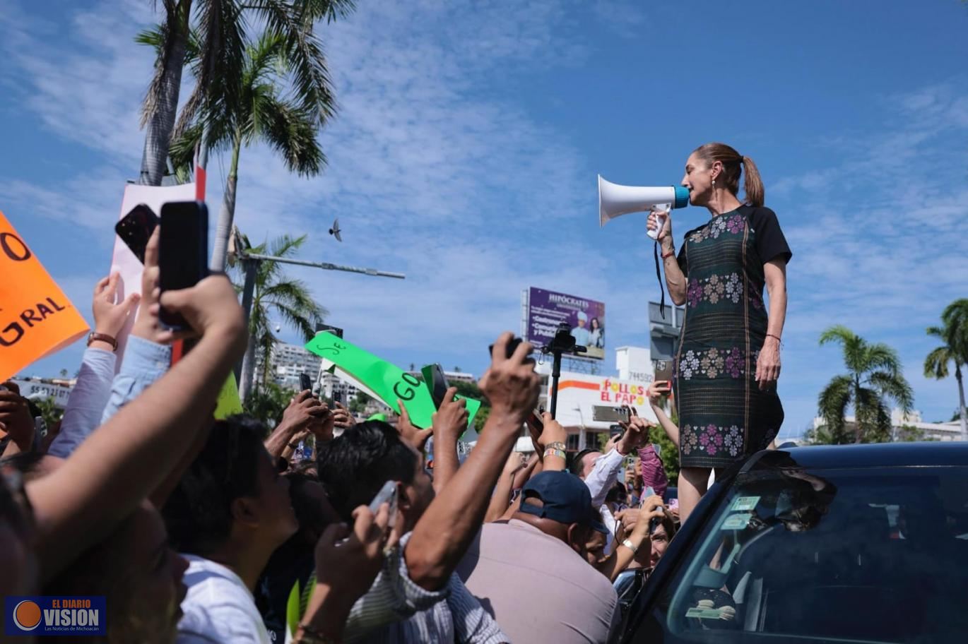 Acapulco, está vivo, fuerte y lleno de futuro: Claudia Sheinbaum