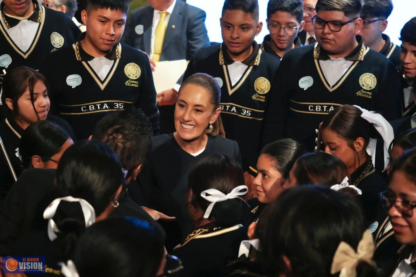 Bachillerato nacional, nuevo y revolucionario: Claudia Sheinbaum