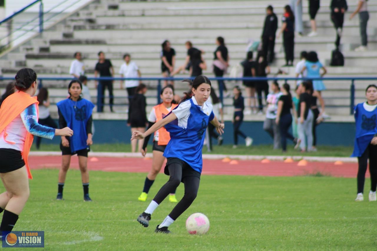 Talento y alto nivel de competencia se mostró en visorias del equipo femenil de TDP de la UMSNH 
