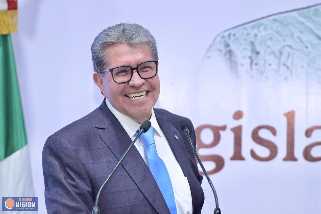 Monreal informó que el próximo domingo instalarán nueva Mesa Directiva de Cámara de Diputados