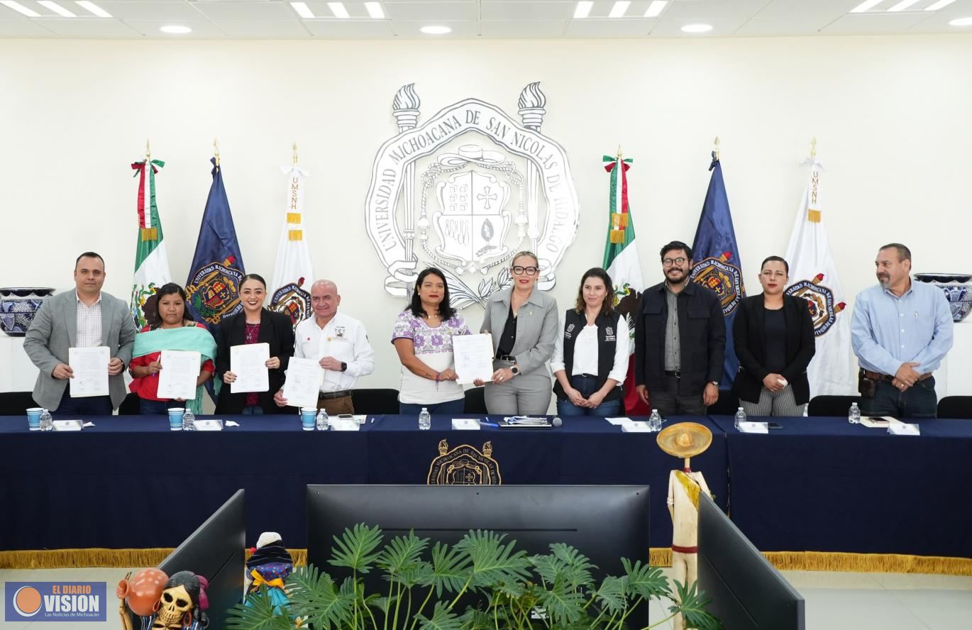 Recibe UMSNH a comunidades de pueblos originarios y hacen equipo para rescatar el Lago de Pátzcuaro 
