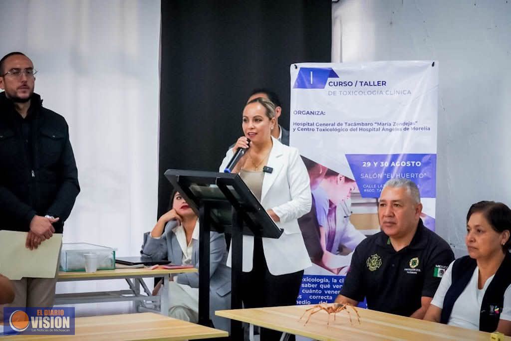 Participa alcaldesa Graciela Hernández Arreola del curso-taller Toxicologia Clínica 