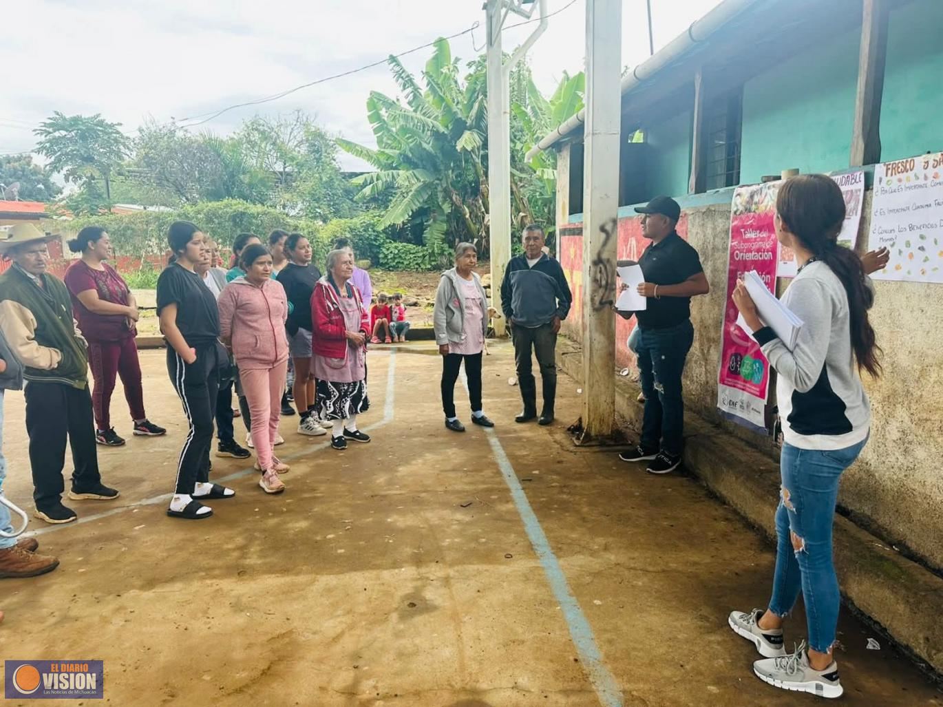 Entrega DIF Turicato apoyos alimentarios en la comunidad de Cahulote, el Pinal y Cieneguillas 