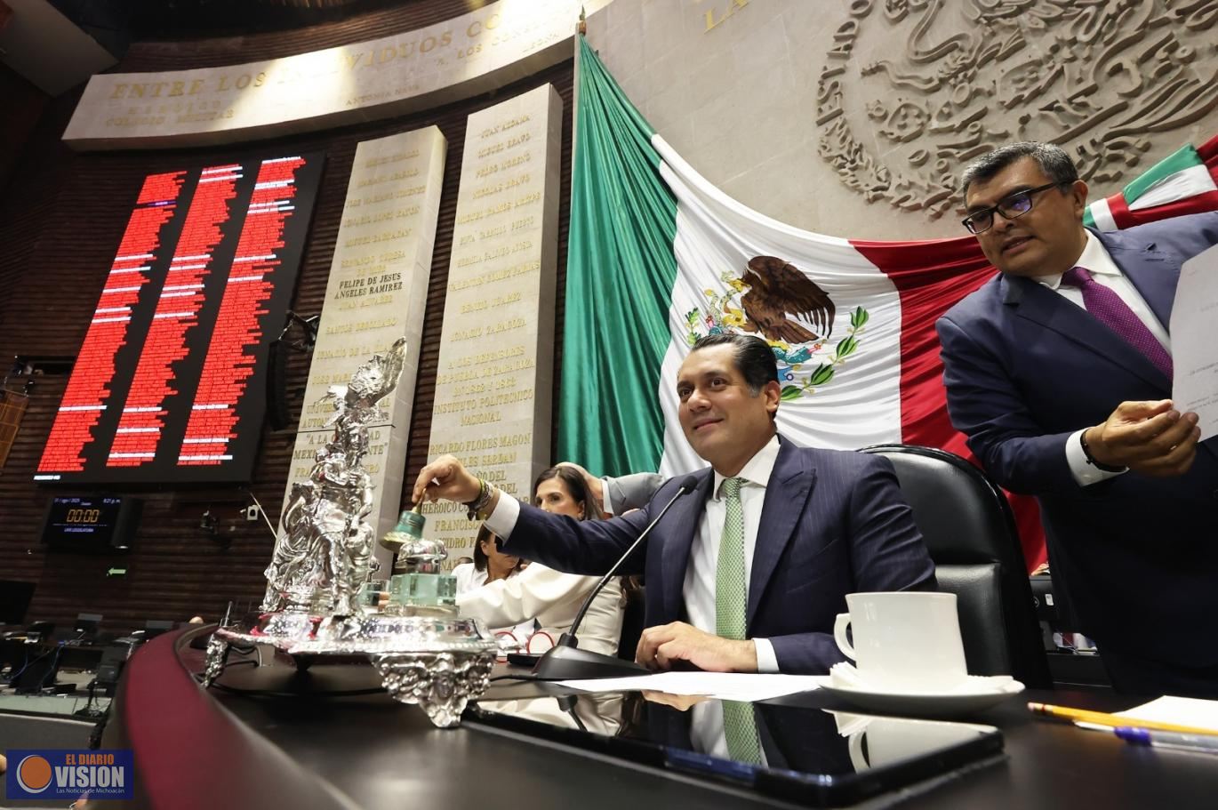 Declara Sergio Gutiérrez instalada Cámara de Diputados para el segundo año de la LXVI Legislatura