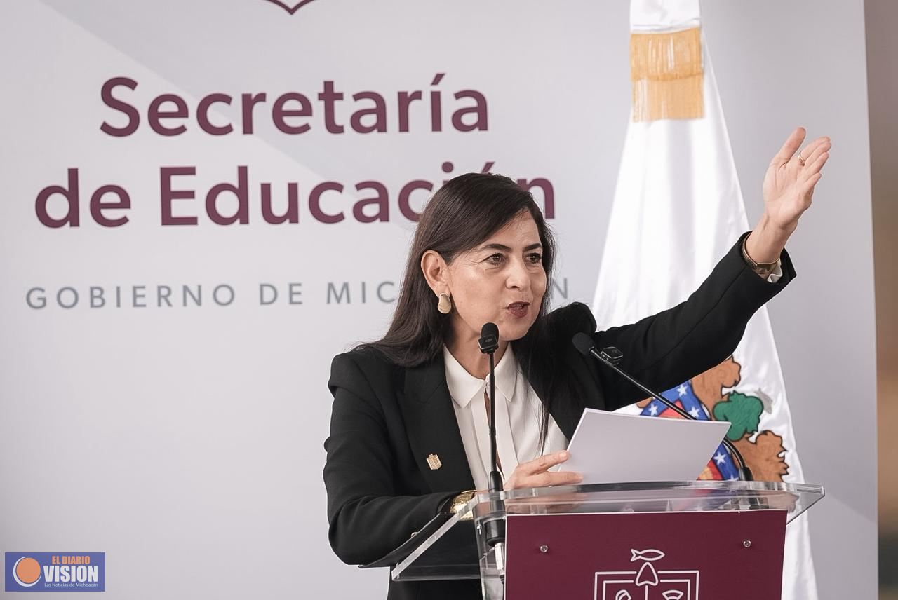 Arranca en Michoacán el ciclo escolar 2025-2026 con un compromiso de paz: Gabriela Molina