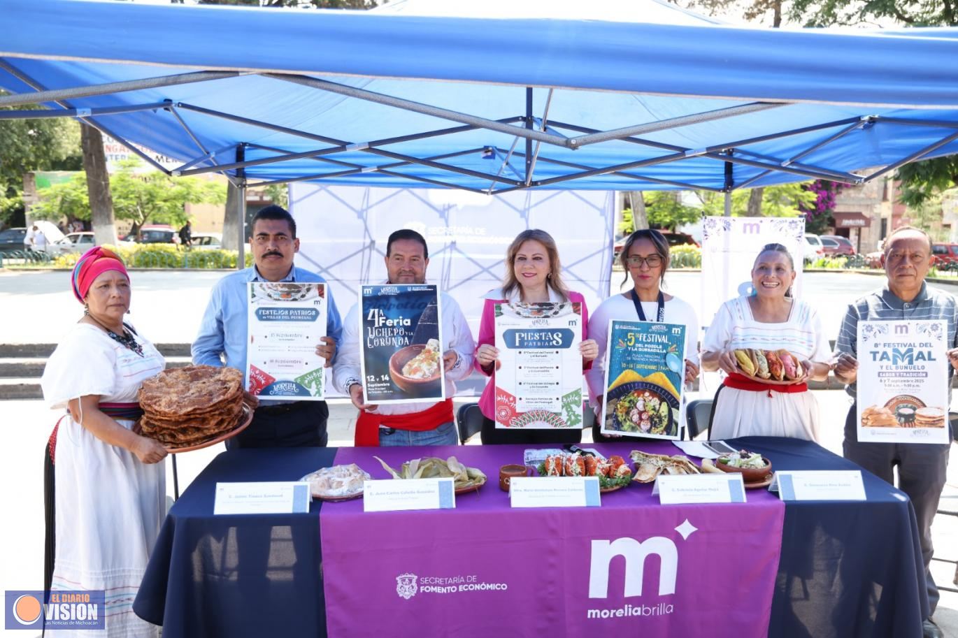 Septiembre, con sabor mexicano; Morelia presenta ferias gastronómicas de Fiestas Patrias