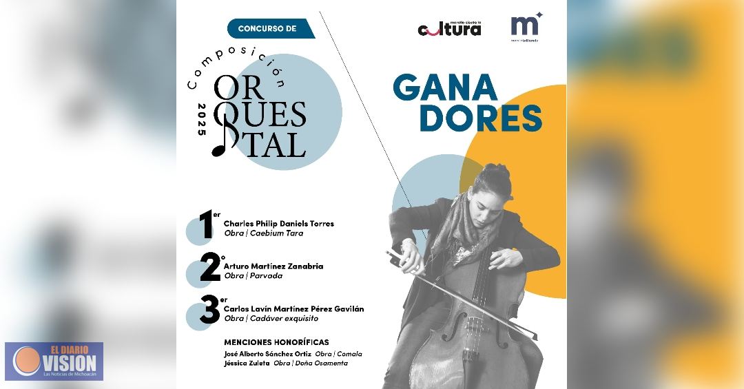 Secultura Morelia anuncia a ganadores del Concurso de Composición Orquestal 2025